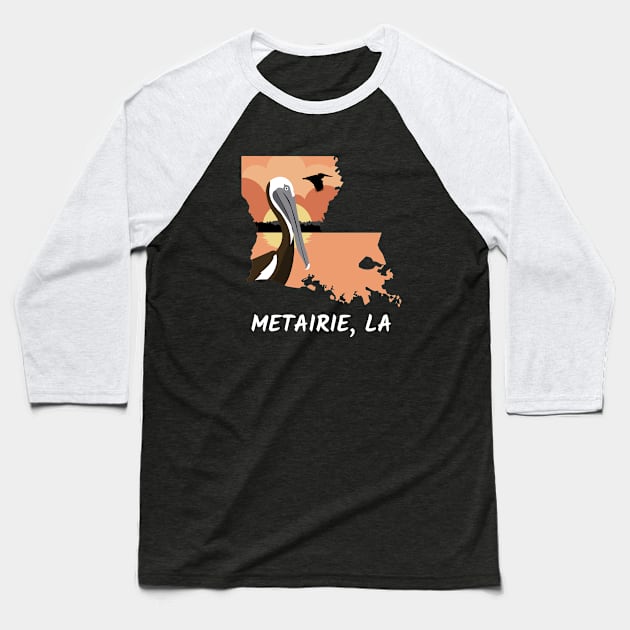 Metairie, Louisiana Baseball T-Shirt by A Reel Keeper